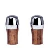 Clive Wood Shop Accessories Wood Joysticks With Chrome (Set Of 2)